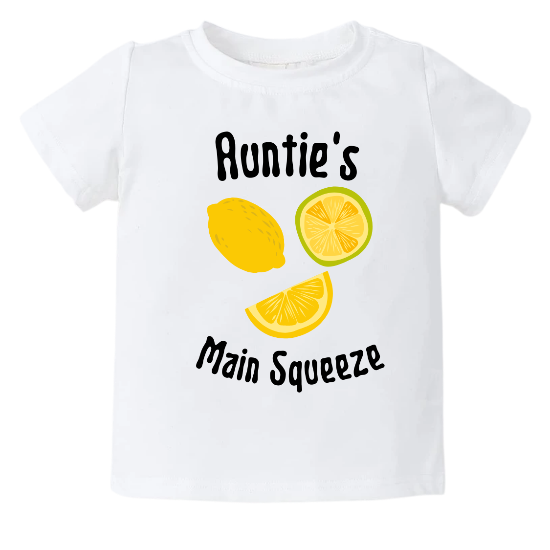 Cute Baby Onesie® Auntie's Main Squeeze Shirt Custom Baby Announcement Gift for Aunt