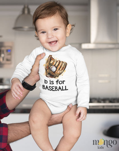 Baby Onesie® B Is For Baseball Cute Infant Clothing for Baby Shower Gift