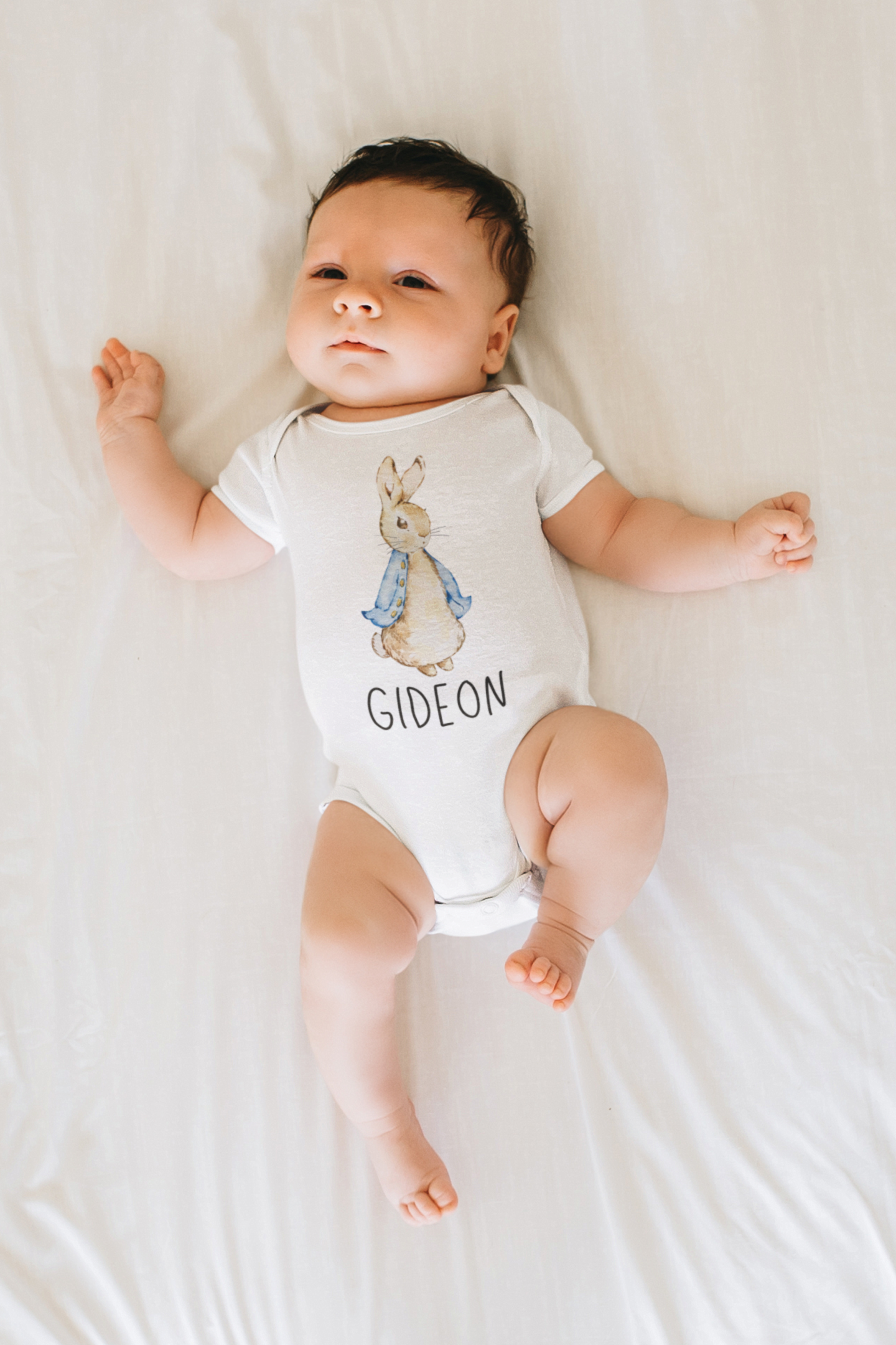 Personalized Outfit Easter Bunny Custom Name Baby Onesie® Newborn Outfit