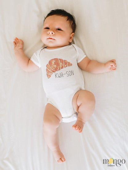 Kids Tshirt Baby Onesie® Kwa-son cute Croissant Baby Bodysuit Newborn Outfit Baby Shower Gift